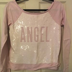 VS Pink long sleeve sequin shirt